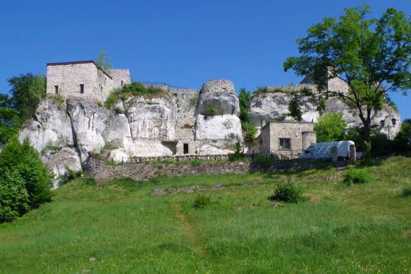 Źródła Warty - Okiennik Wielki - Zamek Bąkowiec (Morsko) - zamek w morsku dk11