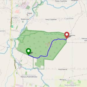 Szlak Czarny Świętokrzyskiego Parku Narodowego - szlak czarny swietokrzyskiego parku narodowego mapa